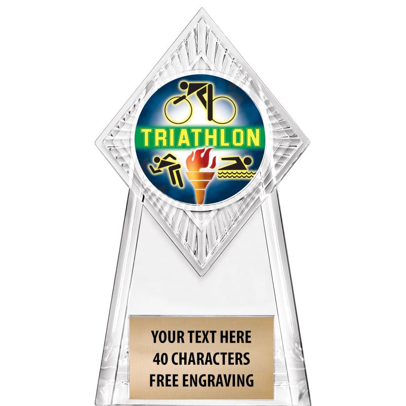 6" PARAGON CLEAR INSERT TROPHY