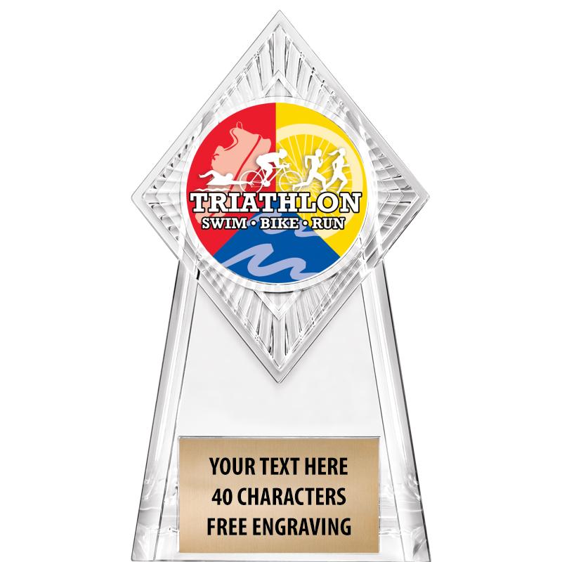 6" PARAGON CLEAR INSERT TROPHY