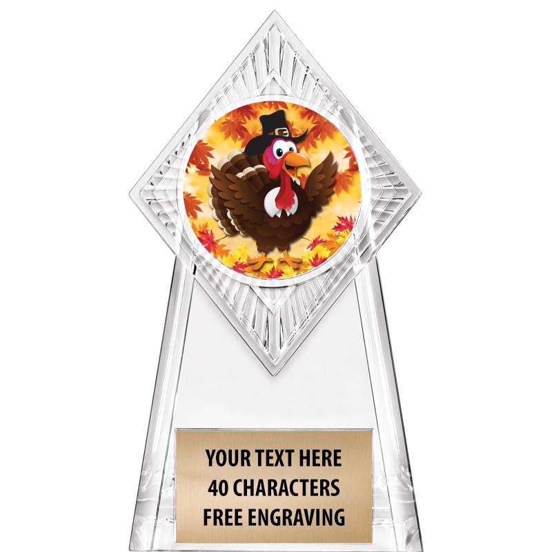 6" PARAGON CLEAR INSERT TROPHY