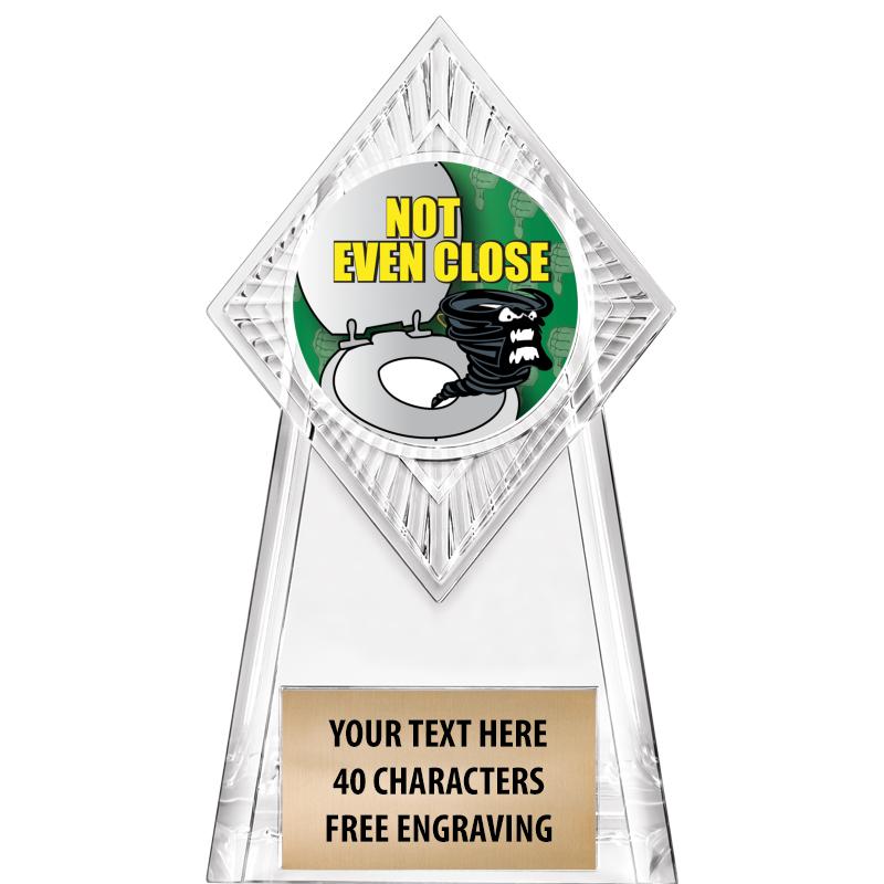 6" PARAGON CLEAR INSERT TROPHY