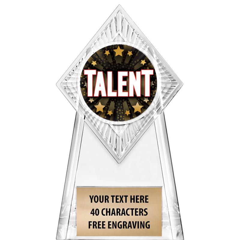 6" PARAGON CLEAR INSERT TROPHY