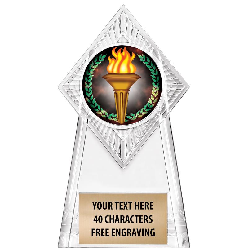 6" PARAGON CLEAR INSERT TROPHY