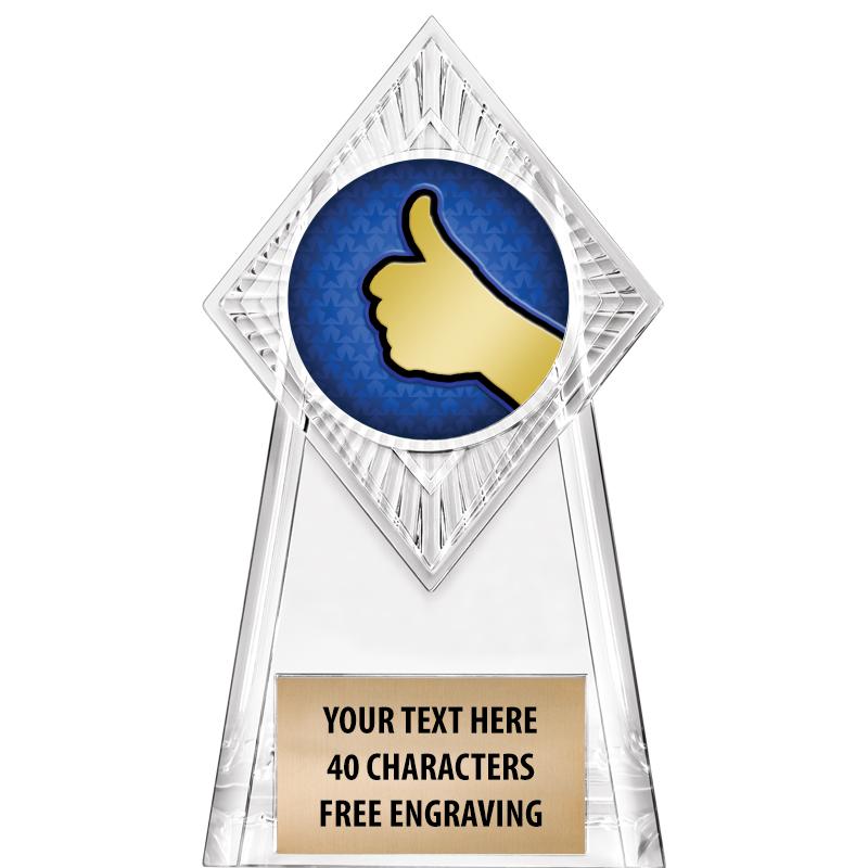 6" PARAGON CLEAR INSERT TROPHY