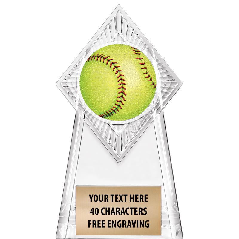 6" PARAGON CLEAR INSERT TROPHY