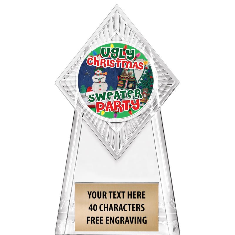 6" PARAGON CLEAR INSERT TROPHY