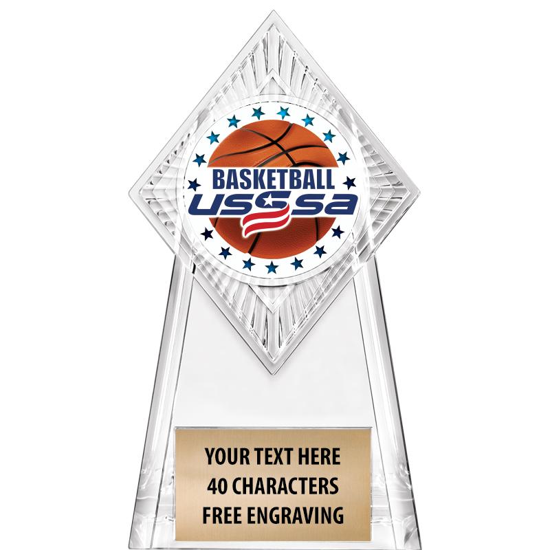 6" PARAGON CLEAR INSERT TROPHY