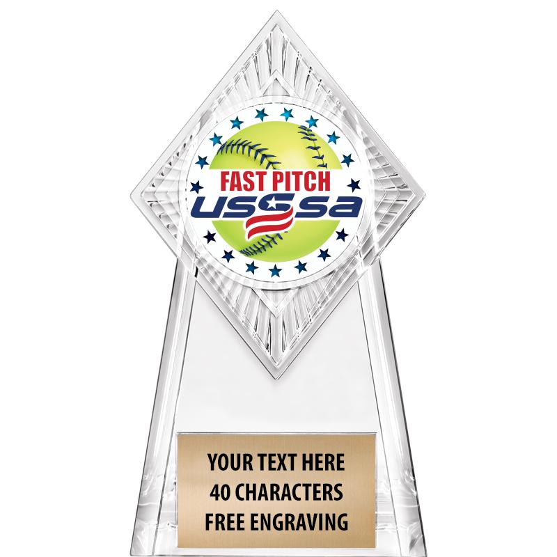 6" PARAGON CLEAR INSERT TROPHY