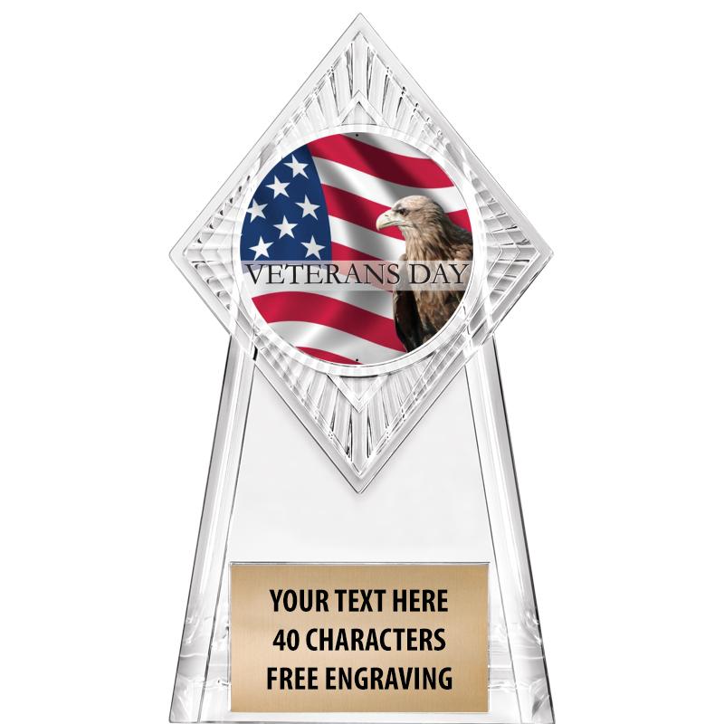 6" PARAGON CLEAR INSERT TROPHY