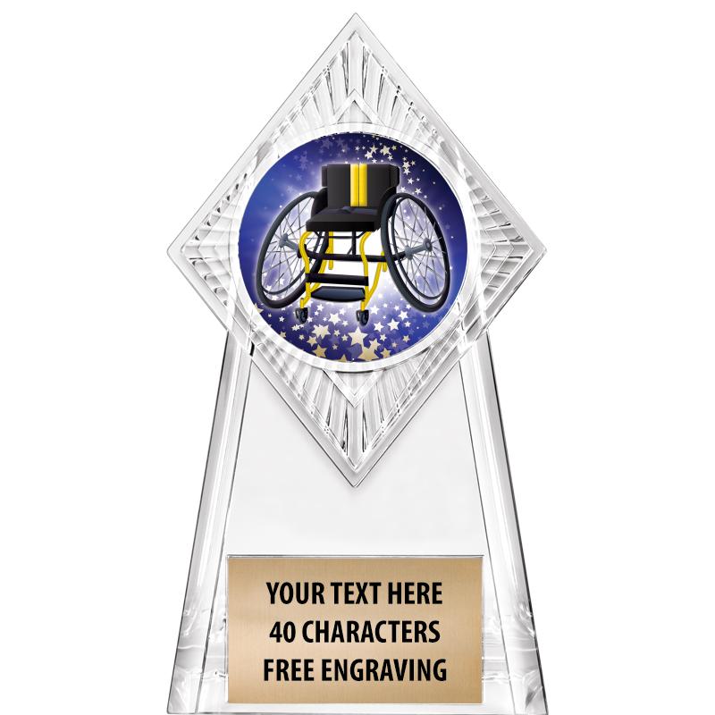 6" PARAGON CLEAR INSERT TROPHY