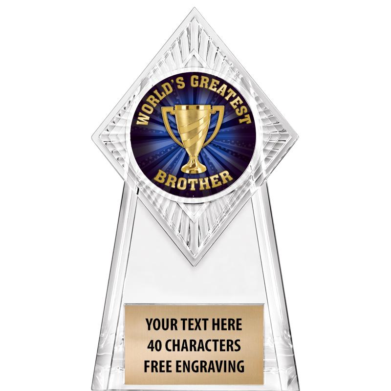 6" PARAGON CLEAR INSERT TROPHY