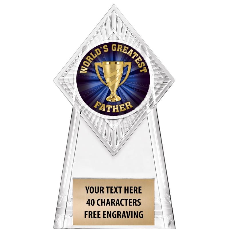 6" PARAGON CLEAR INSERT TROPHY