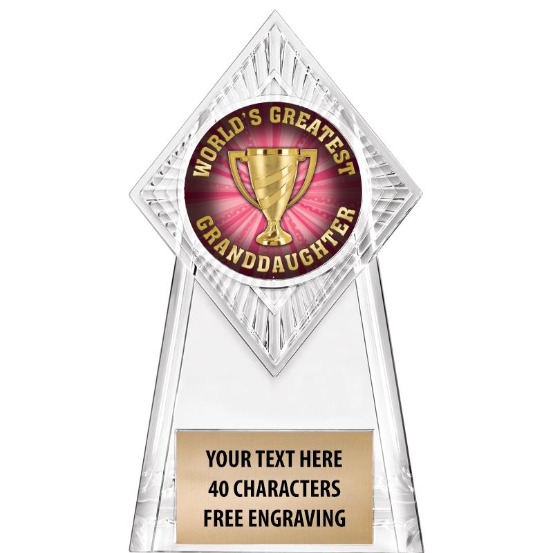 6" PARAGON CLEAR INSERT TROPHY