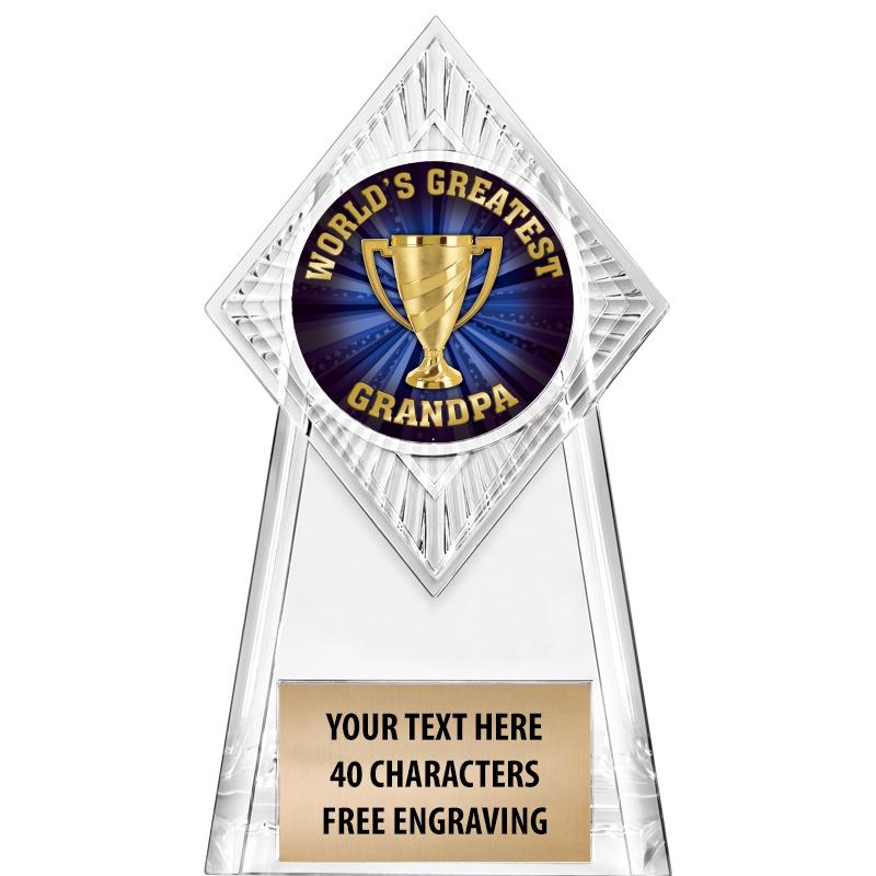 6" PARAGON CLEAR INSERT TROPHY