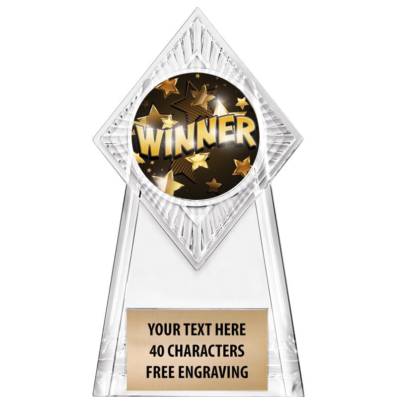 6" PARAGON CLEAR INSERT TROPHY