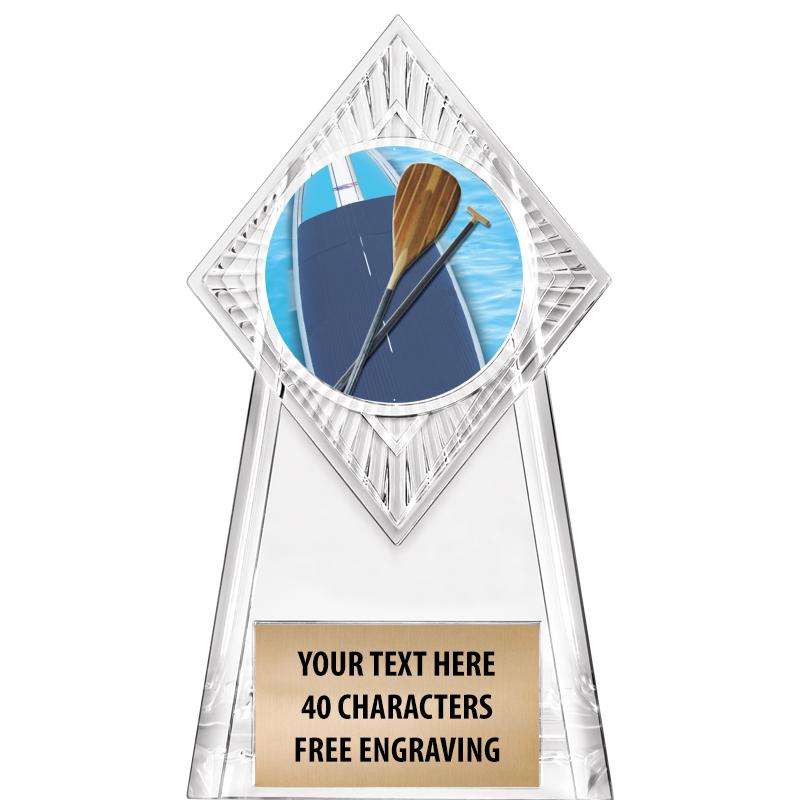 6" PARAGON CLEAR INSERT TROPHY