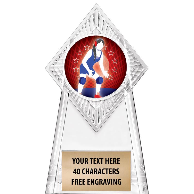 6" PARAGON CLEAR INSERT TROPHY