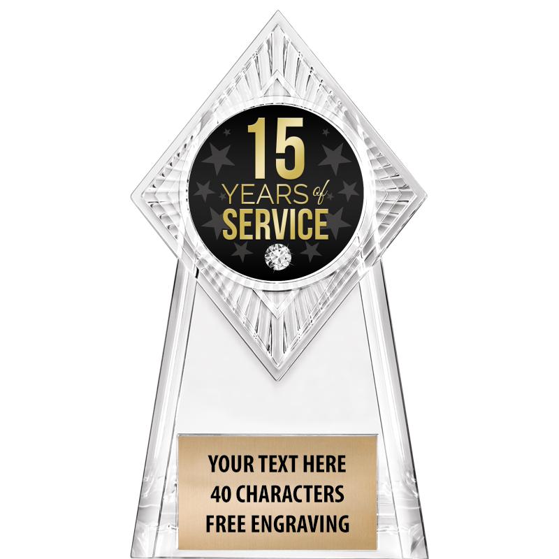 6" PARAGON CLEAR INSERT TROPHY