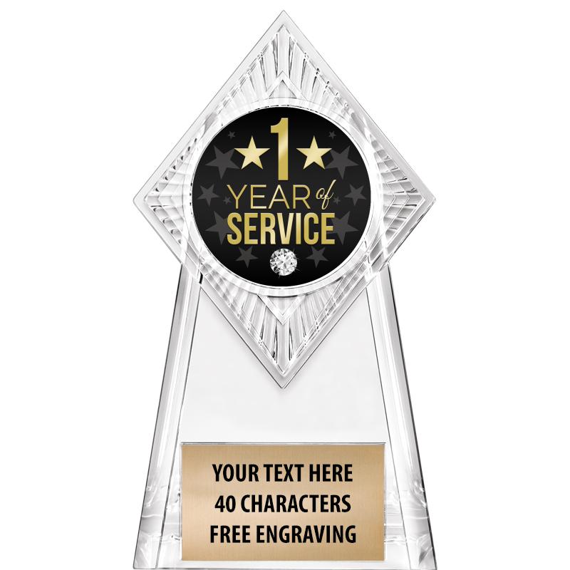 6" PARAGON CLEAR INSERT TROPHY