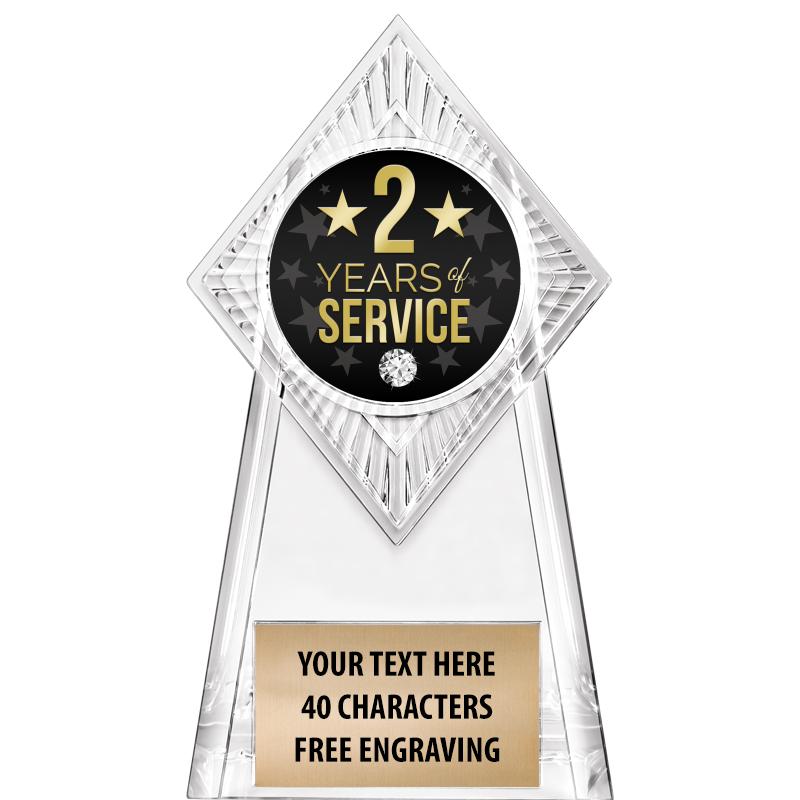 6" PARAGON CLEAR INSERT TROPHY