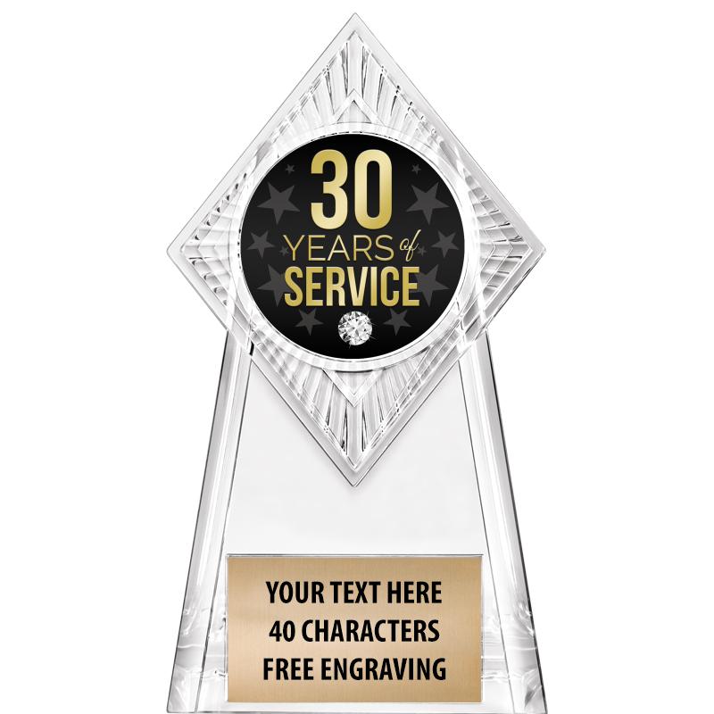 6" PARAGON CLEAR INSERT TROPHY