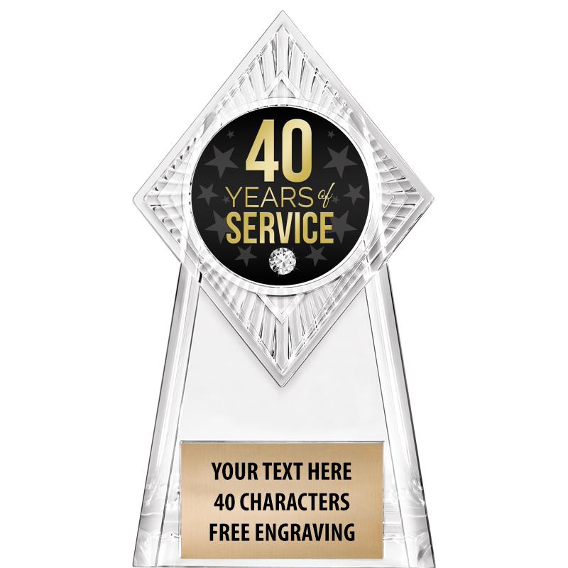 6" PARAGON CLEAR INSERT TROPHY