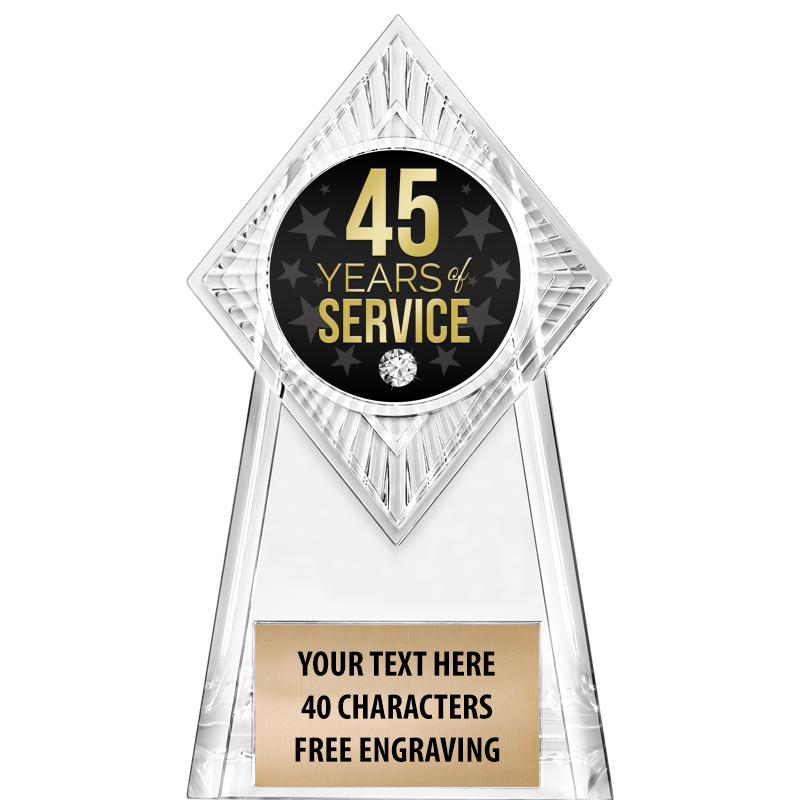 6" PARAGON CLEAR INSERT TROPHY