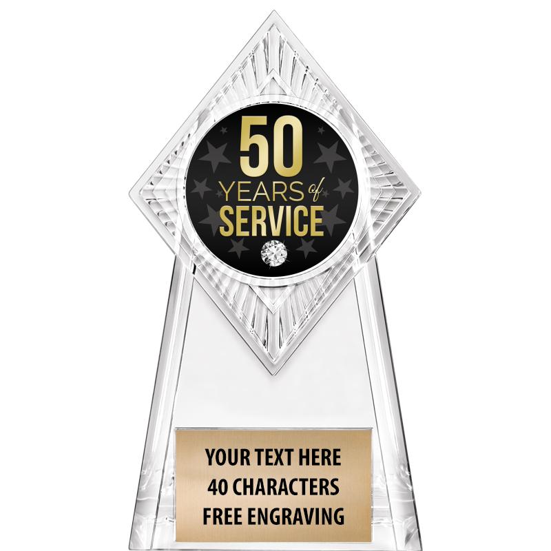 6" PARAGON CLEAR INSERT TROPHY