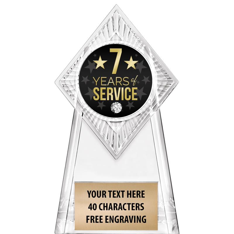 6" PARAGON CLEAR INSERT TROPHY