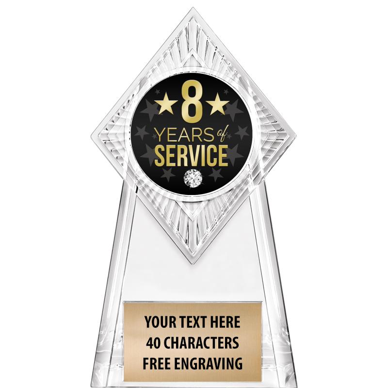 6" PARAGON CLEAR INSERT TROPHY