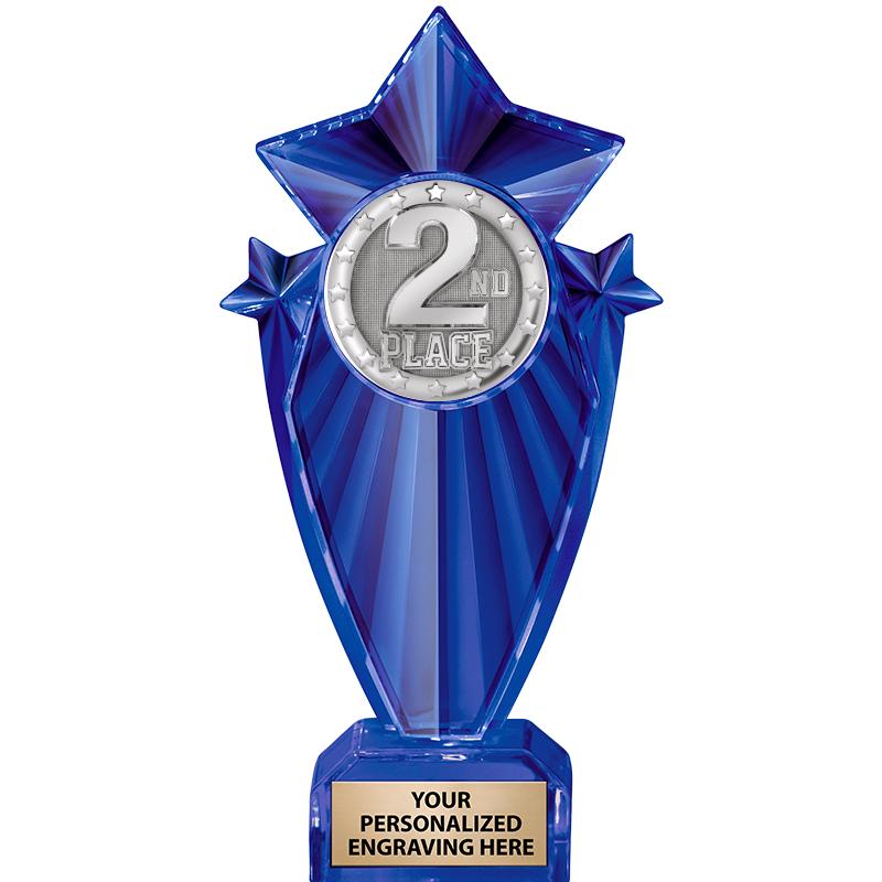 8" BLUE STARGRAM ICICLE TRP