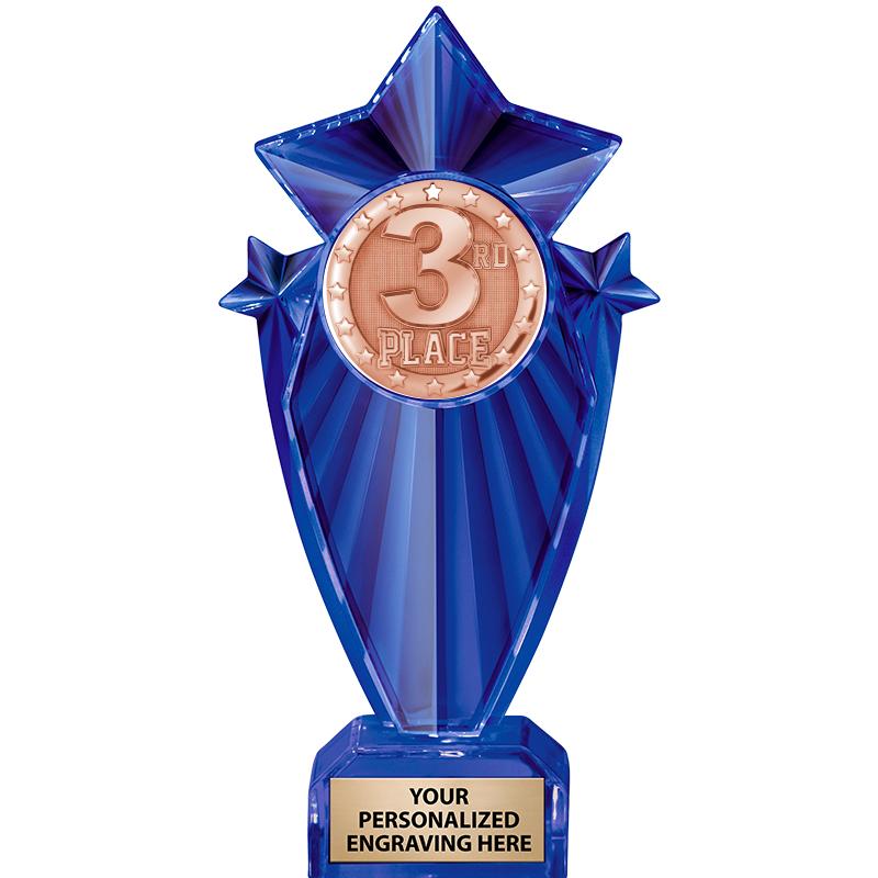 8" BLUE STARGRAM ICICLE TRP