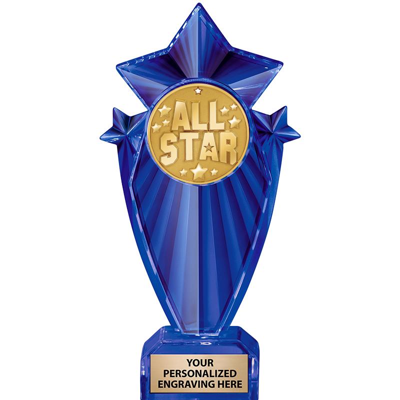 8" BLUE STARGRAM ICICLE TRP