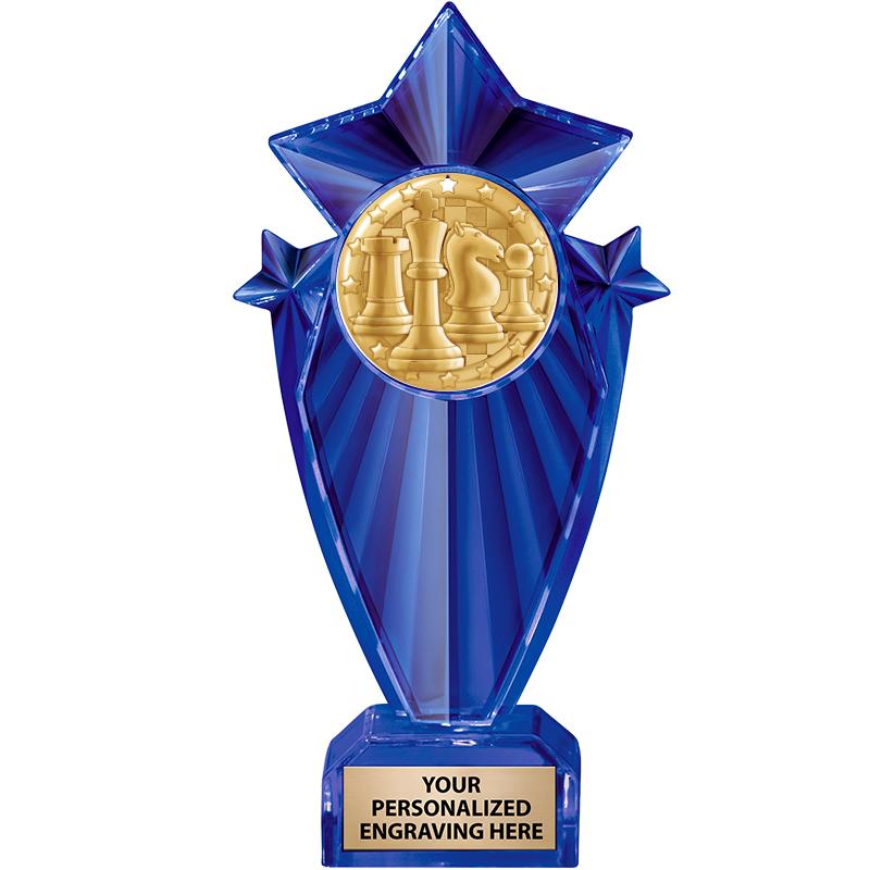 8" BLUE STARGRAM ICICLE TRP