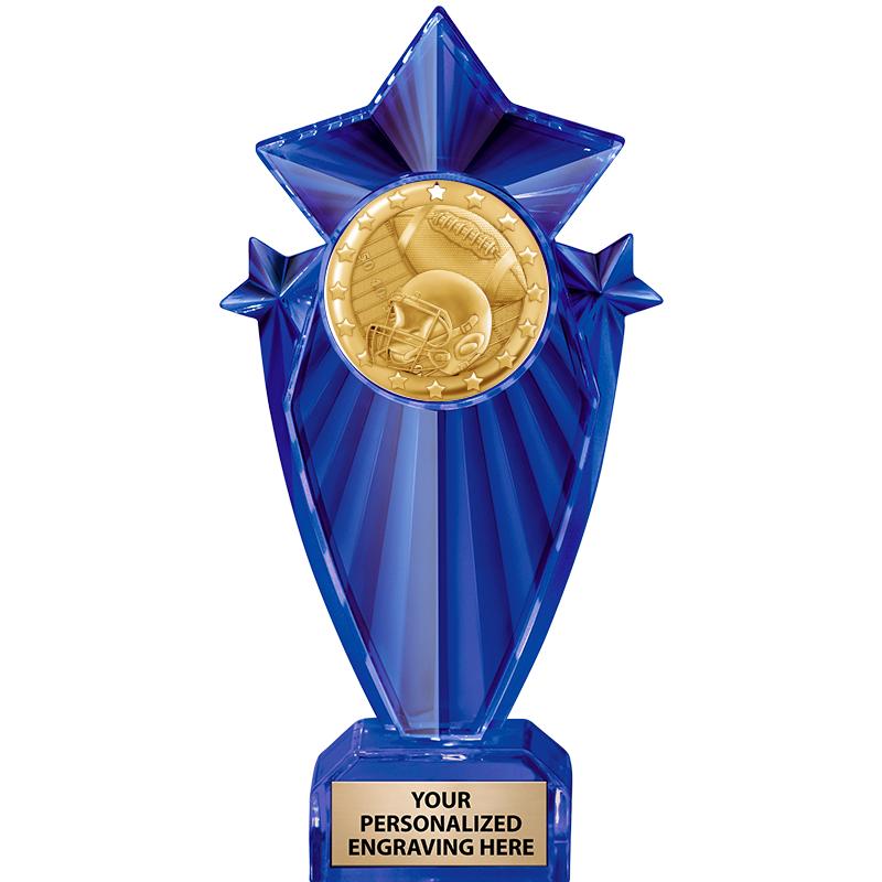 8" BLUE STARGRAM ICICLE TRP