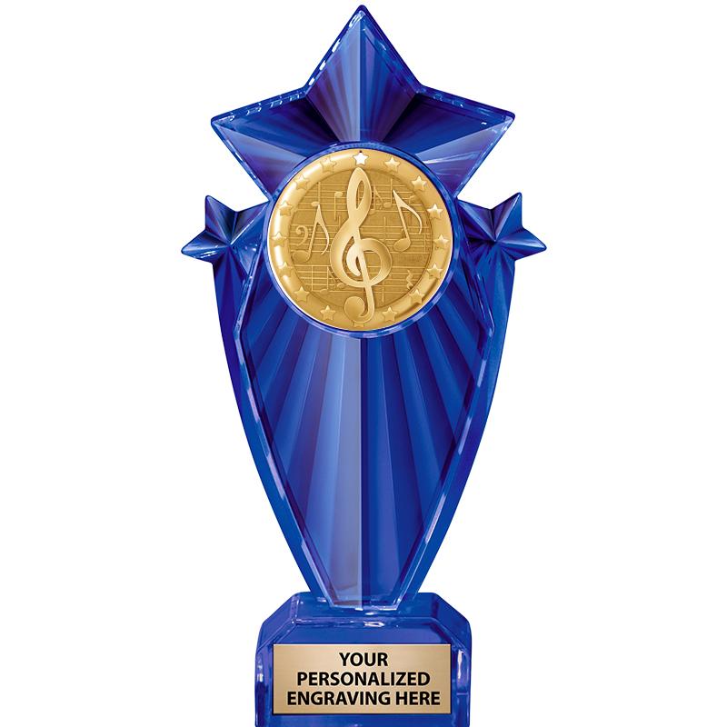 8" BLUE STARGRAM ICICLE TRP