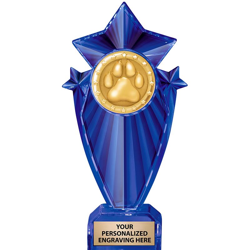 8" BLUE STARGRAM ICICLE TRP