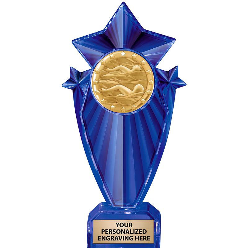 8" BLUE STARGRAM ICICLE TRP