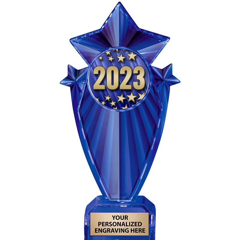 8" BLUE STARGRAM ICICLE TRP