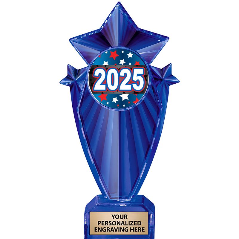 8" BLUE STARGRAM ICICLE TRP