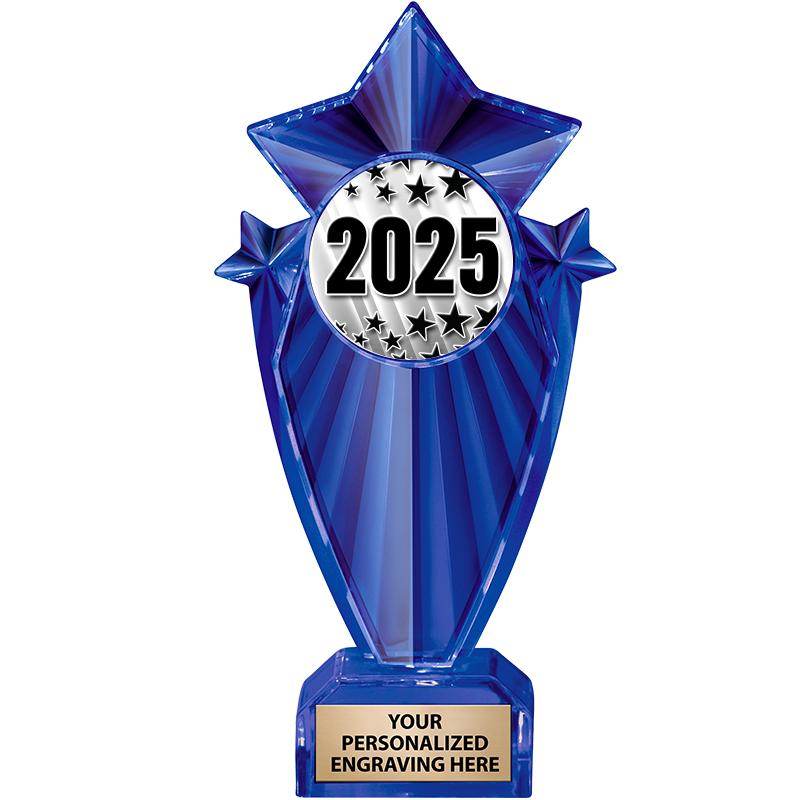 8" BLUE STARGRAM ICICLE TRP