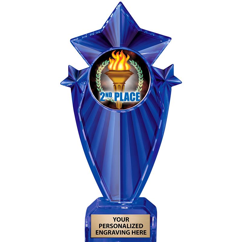 8" BLUE STARGRAM ICICLE TRP