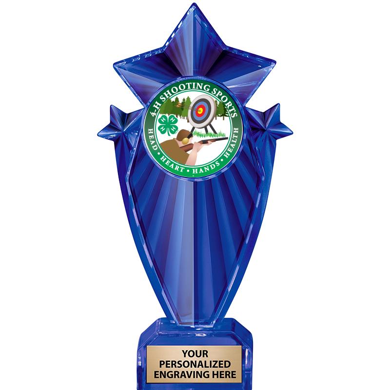 8" BLUE STARGRAM ICICLE TRP