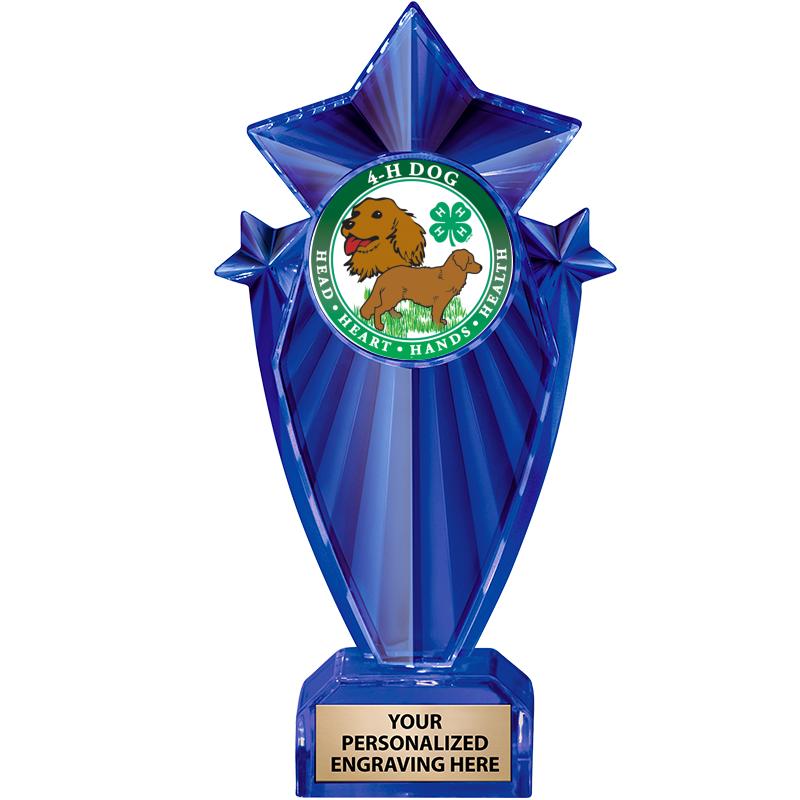 8" BLUE STARGRAM ICICLE TRP