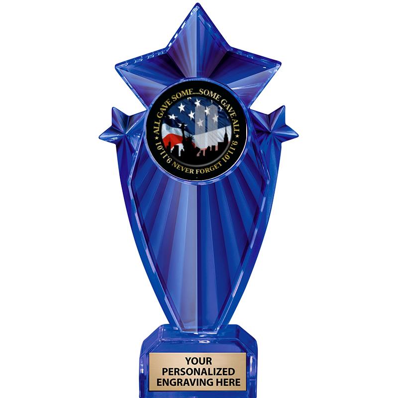 8" BLUE STARGRAM ICICLE TRP