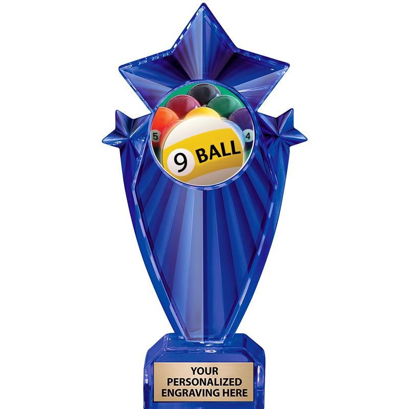 8" BLUE STARGRAM ICICLE TRP