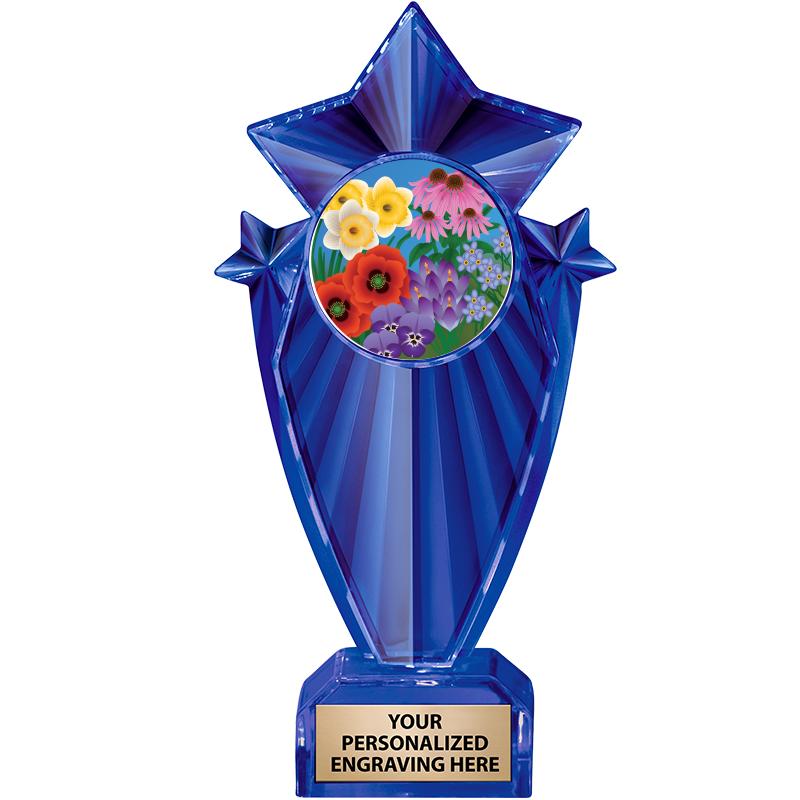 8" BLUE STARGRAM ICICLE TRP