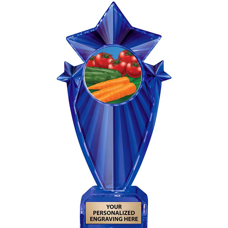 8" BLUE STARGRAM ICICLE TRP