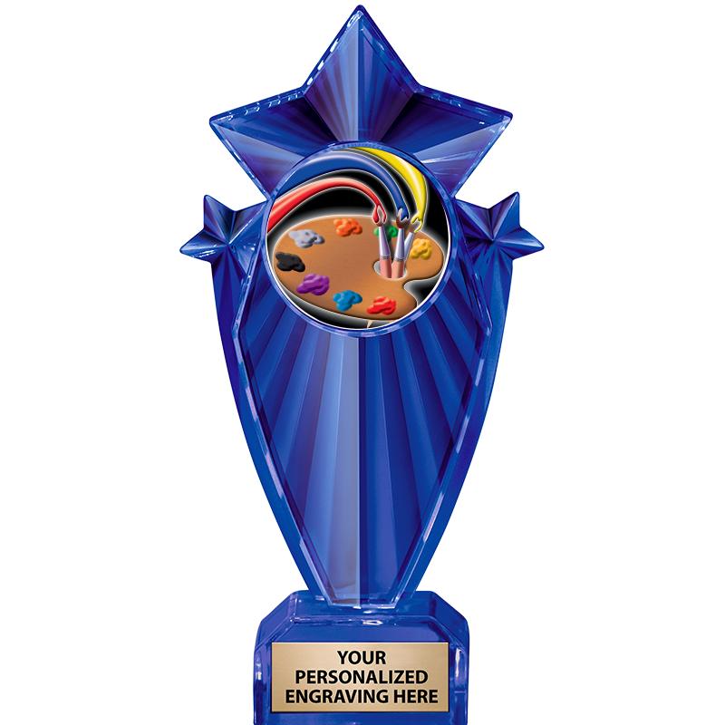 8" BLUE STARGRAM ICICLE TRP