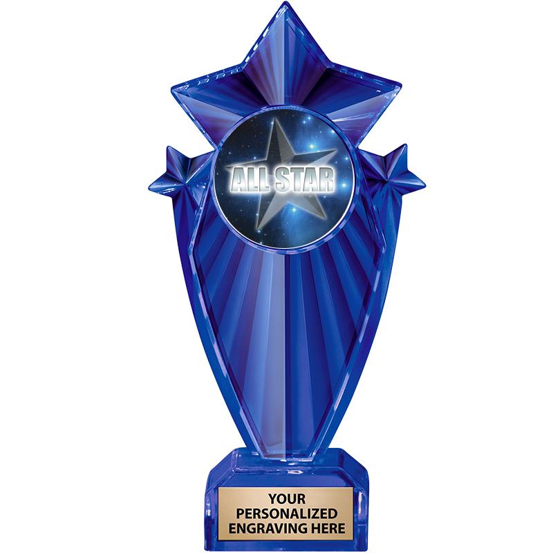 8" BLUE STARGRAM ICICLE TRP