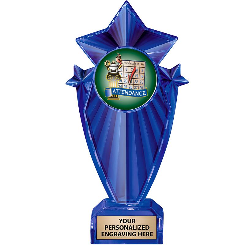 8" BLUE STARGRAM ICICLE TRP